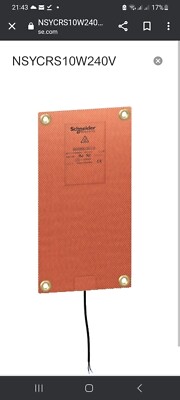 Climasys Ultradünne Widerstandsheizung niedriger Anlaufstrom 12W 240V 110x140mm