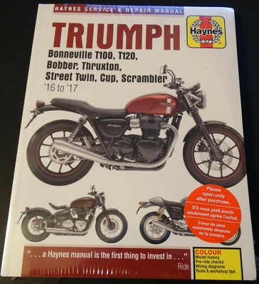2016-2017 HAYNES TRIUMPH BONNEVILLE, BOBBER, THRUXTON SERVICE