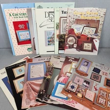 Counted Cross Stitch Booklets  SAMPLERS + ART PICTURES - You Pick & Save