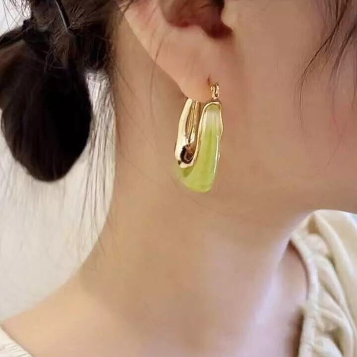 Chunky Square Hoop Earrings Square Hoop Earrings Gift Bag Included
