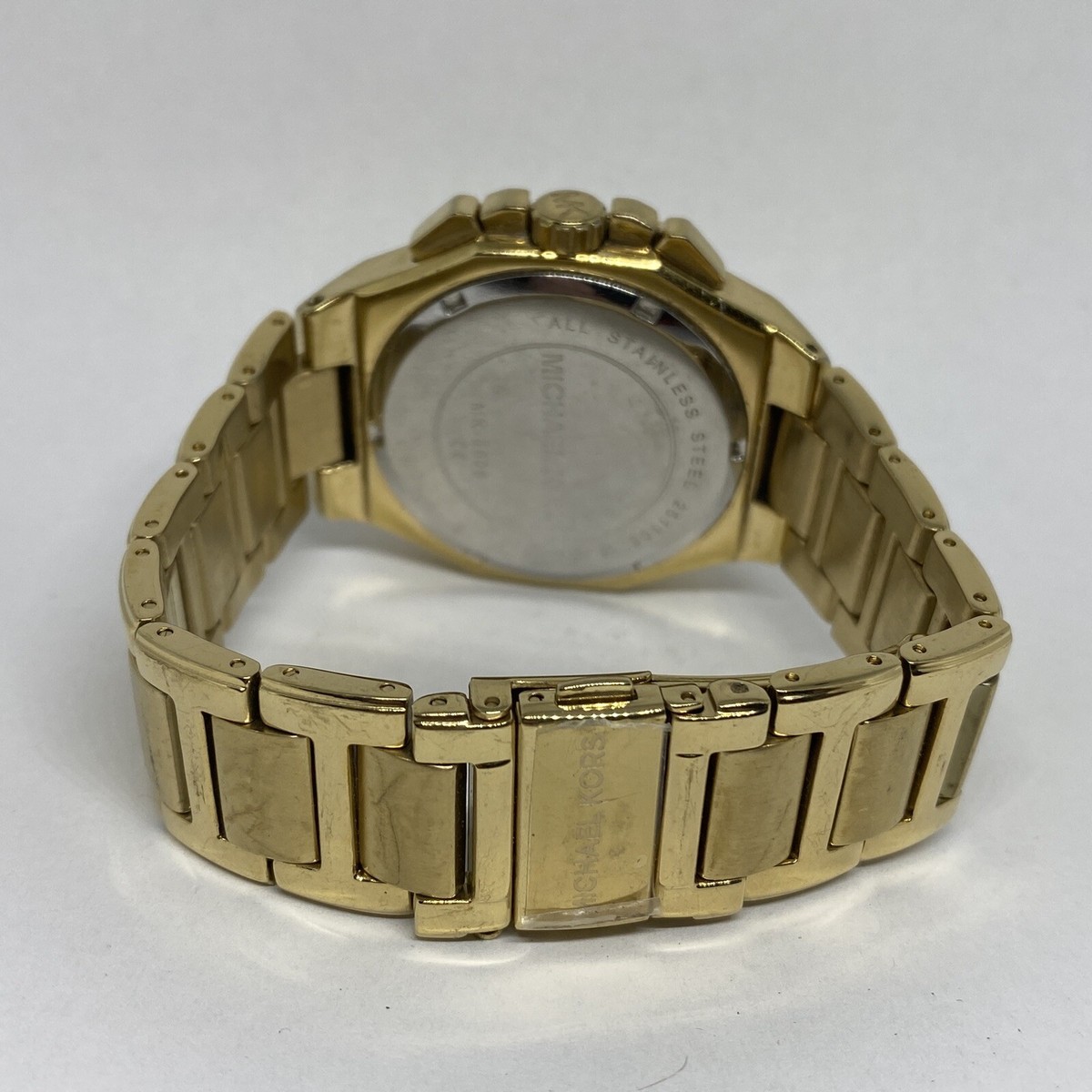 RARE Michael Kors Gold large face watch- MK5505 Michael Kors MK5605 Bradshaw Wristwatch - Brushed Gold  main image 4