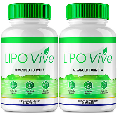 (2 Pack) Lipovive Keto Capsules, Lipo Vive Advanced Weight Loss Formula Pills