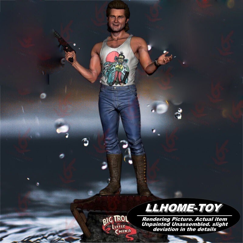 Kit de Garaje Impresión 3D Jack Burton 1/6 37cm Figura Modelo Sin Pintar Sin Montar