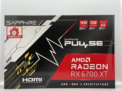 SAPPHIRE PULSE AMD Radeon RX 6700 XT - New - Unopened!