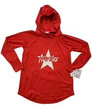 Lularoe Star America Medium Amber Hoodie Shirt Americana Vintage Red HTF New!