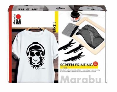 Marabu Textil Transfer Set Screen Printing Siebdruck waschbeständig Textilfarbe