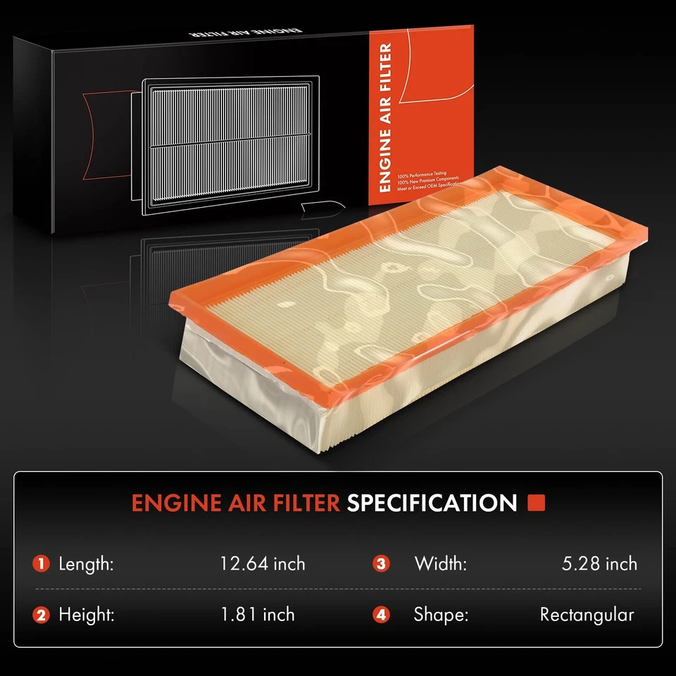 2x Filtro de aire del motor para Mercedes-Benz CL550 CL63 AMG E550 E63 AMG GL450 GLE63 Foto 2 de 4