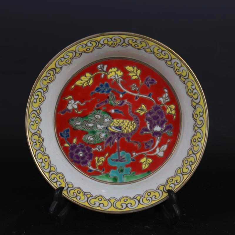 中国美術　民国時代　陶板　クジャク孔雀図 細工　古玩　縁起 骨董品 孔雀板中国古董盘子| eBay