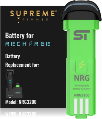 Supreme Trimmer Replacement External Battery NRG3200 For RECHARGE Clipper STC779