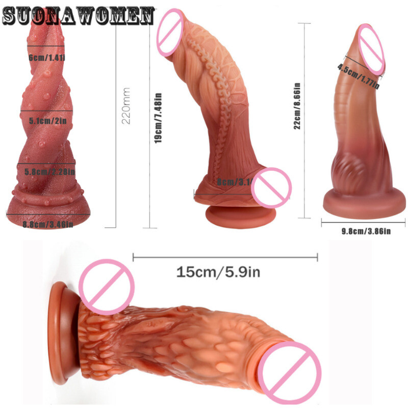 gay adult sex toys Big Dildo Anal Butt plug G-spot Stimulation Silicone Prostate Massager  Masturbator Dilatador Gay Adult Sex main image 1