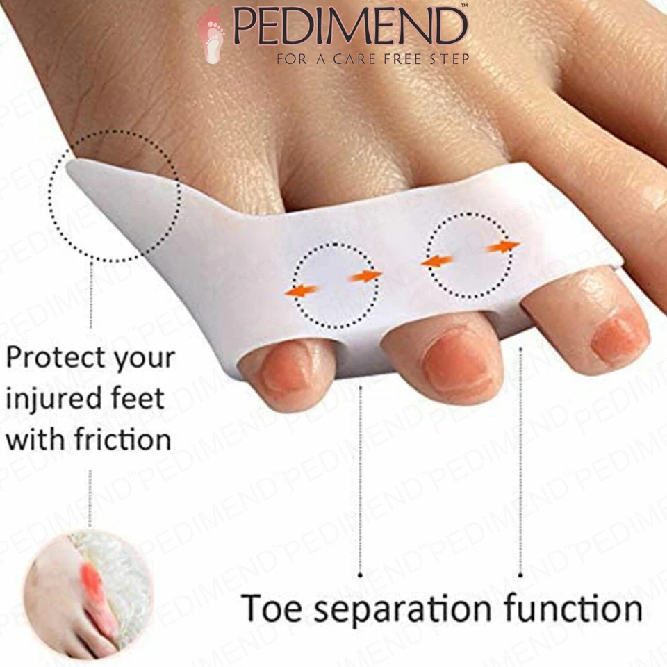 Silicone Gel Pinky Toe Separator Straightener Little Toe Foot Care Foot Strength - Image 2 of 4