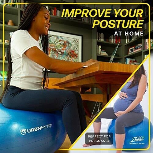 URBNFit Exercise Ball (Multiple Sizes) for Fitness, Assorted Colors , Sizes - Picture 7 of 13