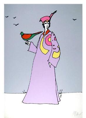 Peter Max, Mönch Mit Hut, Siebdruck, Unterzeichnet Und Nummeriert IN Bleistift