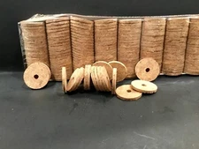 Cork Rings Natural Burl Inlay rings 1/8" Thick,  16 rings