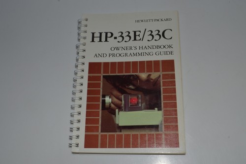 *CF* Hewlett Packard HP-33E/33C Owner's Handbook & Programming Guide (YBC20) - 第 1/2 張圖片