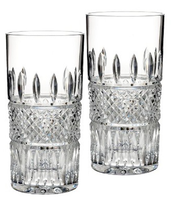 Waterford Crystal Irish Lace Highball Set of 2 Glasses 12 Oz for sale