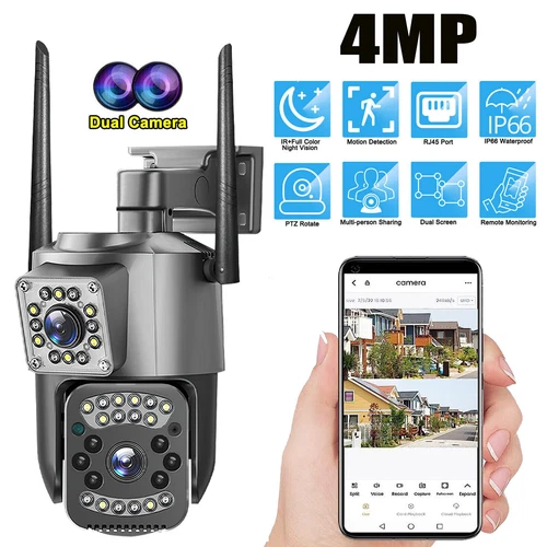 Cámaras De Seguridad 1080P HD Wifi Exterior Inalambrica Con Visión Nocturna CCTV - Imagen 1 de 17