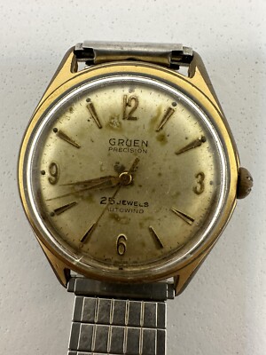 Vintage Gruen Automatic Men's Wristwatch 25 Jewels 13-C1066