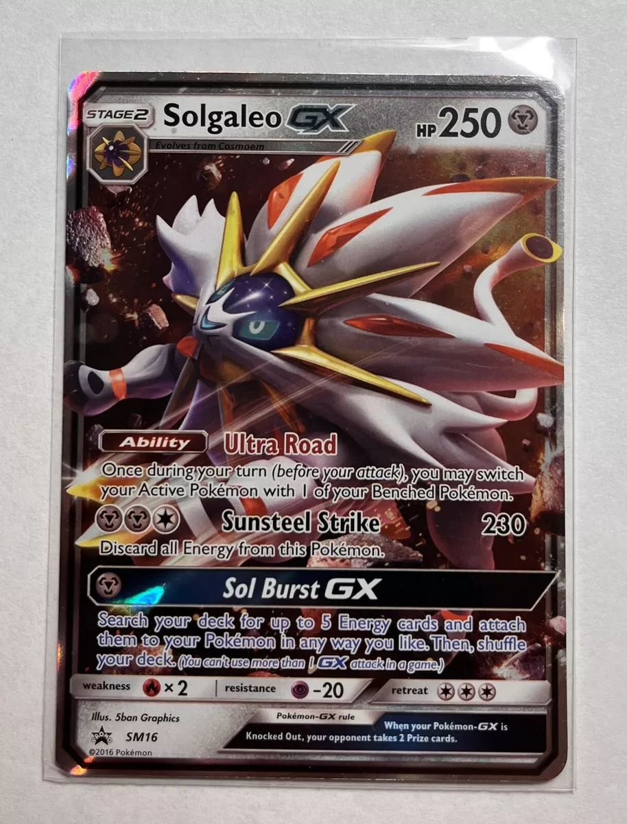  Pokemon - Solgaleo GX - SM16 - Promo - SM Black Star Promo :  Toys & Games