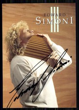 Edward Simoni Autograph Card Original Signed ## BC 10267