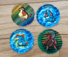 2001 Nintendo Pokemon Salta Tazos, POGS, Caps, Coins You Pick! RARE