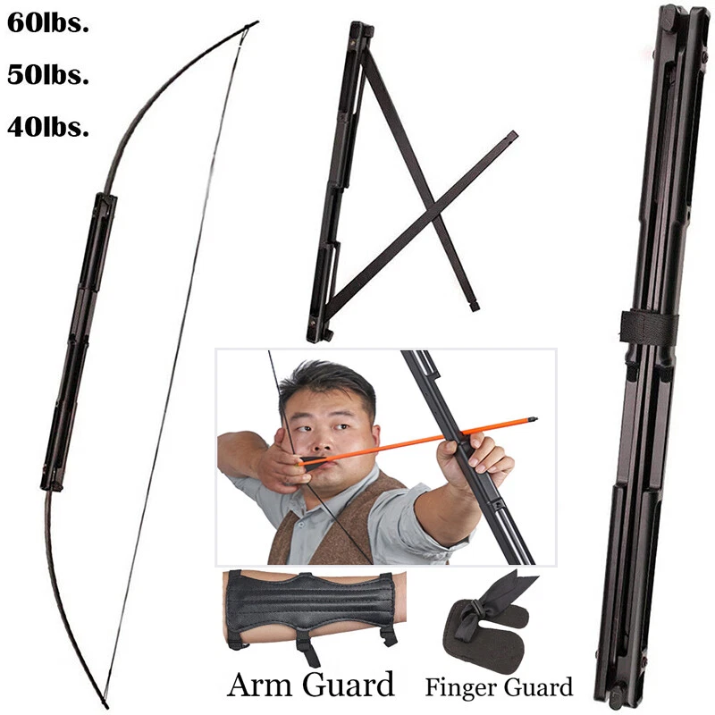 Survival Folding Bow Compact Takedown Bow with 4 Takedown Arrows