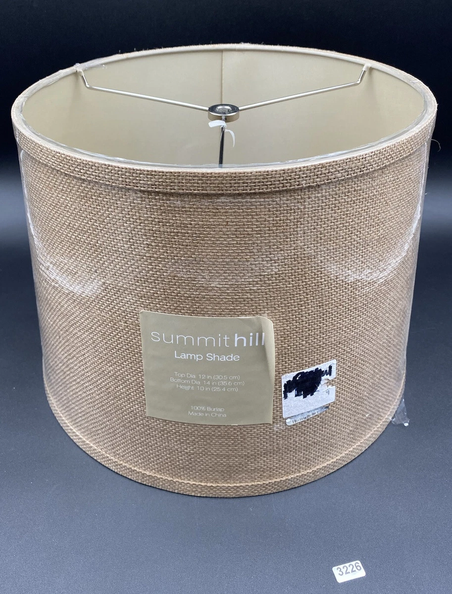Summit Hill Urbanest Classic Drum 100 Burlap Lamp Shade NEW