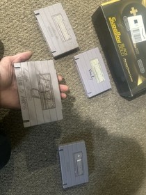 Hyperkin SupaBoy Portable Pocket BlackGold Handheld Console SNES Tested Working