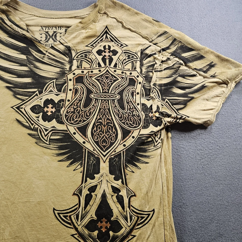 Camiseta Grunge Motociclista Xtreme Couture Estampado Completo Y2K Talla Grande ENVÍO RÁPIDO Foto 2 de 4