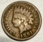 1891 Indian Head Penny Cent