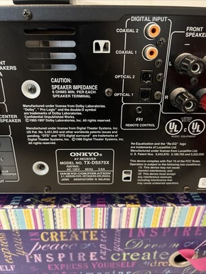 ONKYO TX-DS575X Home Theater 5.1 Channel Receiver Bundled Remote