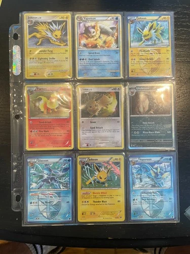 Pokemon Card Lot 9 Vintage Eevee & Eeveelutions🔥LP - HP 2008-2023