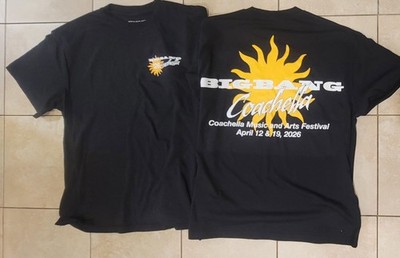 BIGBANG OFFICIAL COACELLA 2026 LARGE SHIRT EXCLUSIVE MERCH K-POP
