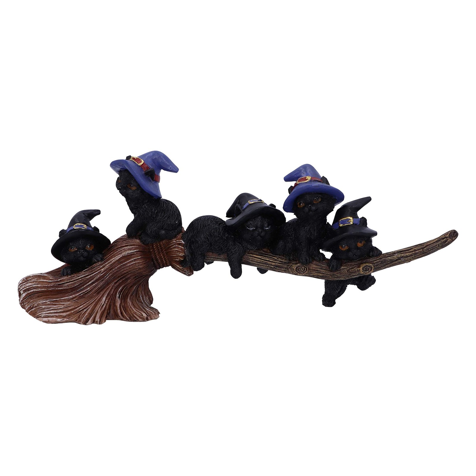 Nemesis Now Purrfect Broomstick Witches Familiar Black Cats and Broomstick Figur 6290₽
