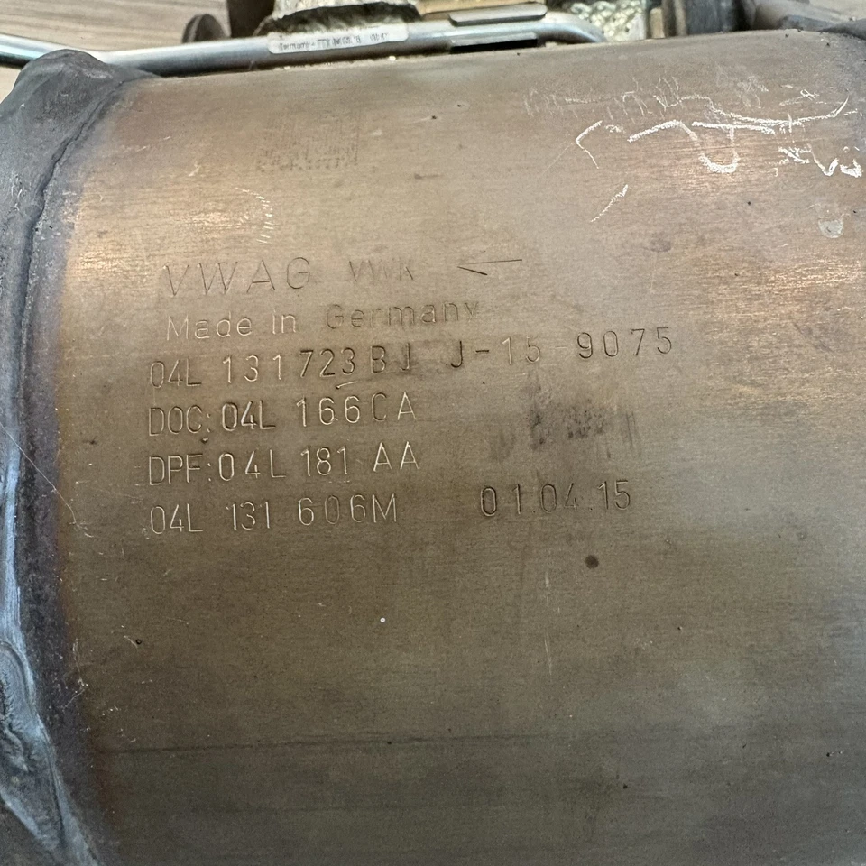 VOLKSWAGEN JETTA 2.0 TDI 2015-2017 diésel partículas DPF filtro catalítico OEM Foto 4 de 4