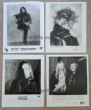 OZZY OSBOURNE-Promotional Pics/Blizzard Of Ozz-Original 4-8 x 10s-1980s