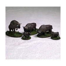 MBA Animal Mini 28mm North American Bison Herd SW (New)