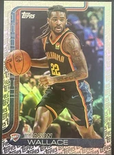 CASON WALLACE TOPPS LOGO FANATICS FOIL PATTERN SP 2025 2026 OKC Thunder Nba #119