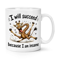 Gift Base 10Oz Kaffeebecher Tasse Keramik Weiß VerrüCkt Giraffe