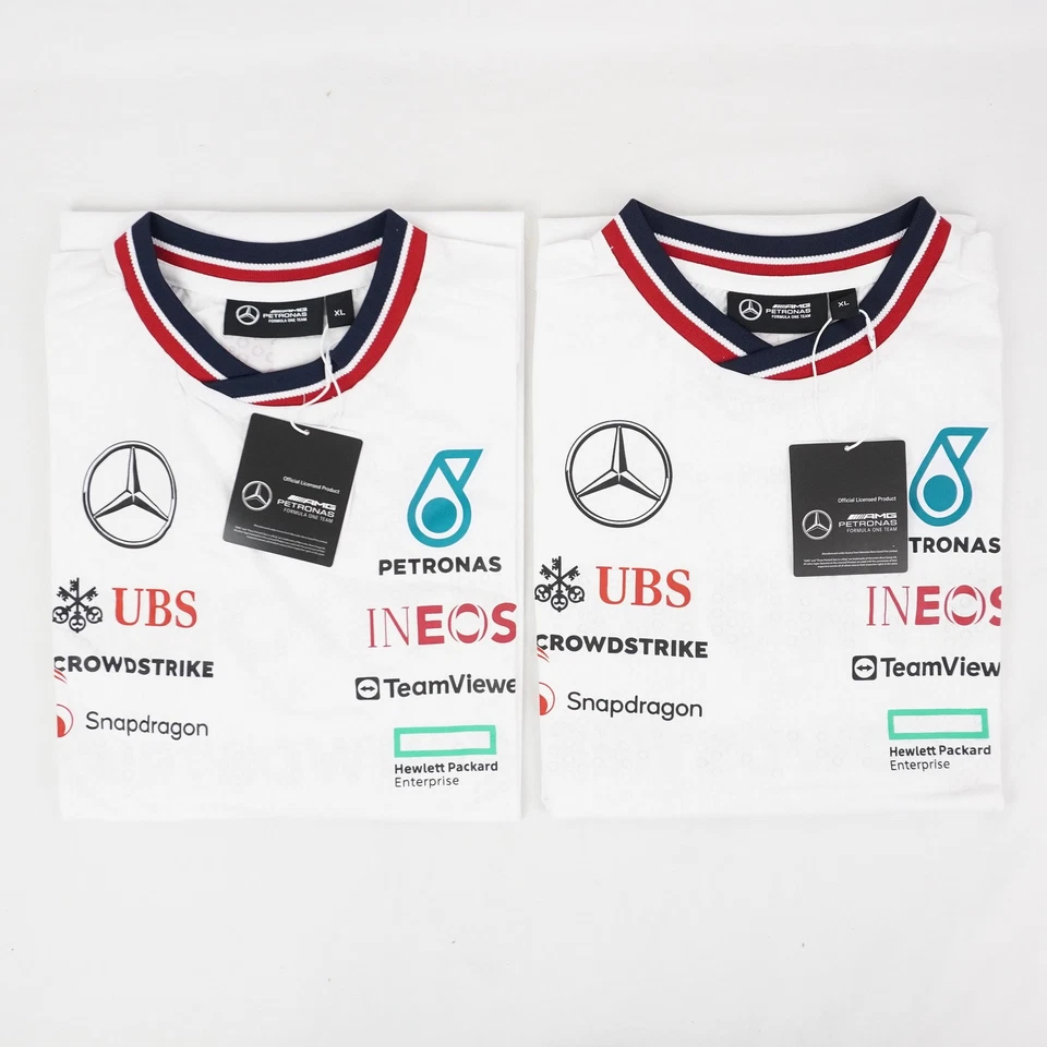 Mercedes-AMG Petronas F1 Team 2024 Replica Driver T-Shirts Mens Size XL Lot of 2