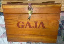 Vendo Cassa in legno x 12 bottiglie Vino Gaja Barolo Barbaresco anni 70 perfetta