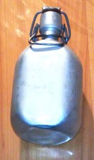 Trinkflasche, Feldflasche, Alu, B&uuml;gelverschluss, &bdquo;MENESA&ldquo; m. G&uuml;rtelhalter, 1/2 l