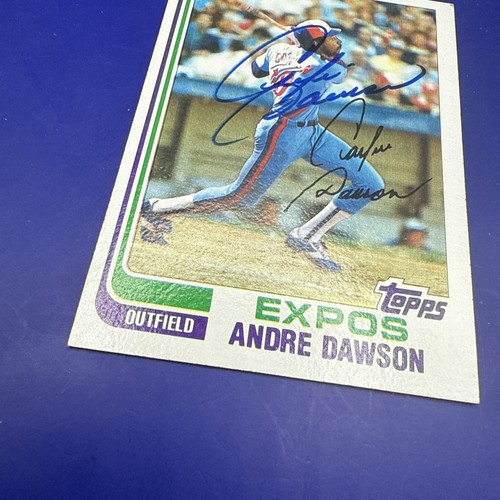 Andre Dawson Signed 1982 Topps #540 Montreal Expos Chicago Cubs Autograph HOF - Picture 2 of 12
