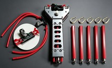Max 12 Balls Repeat Pocket Slingshot Deluxe Kit with 5 Magazines and 5 Bandsets