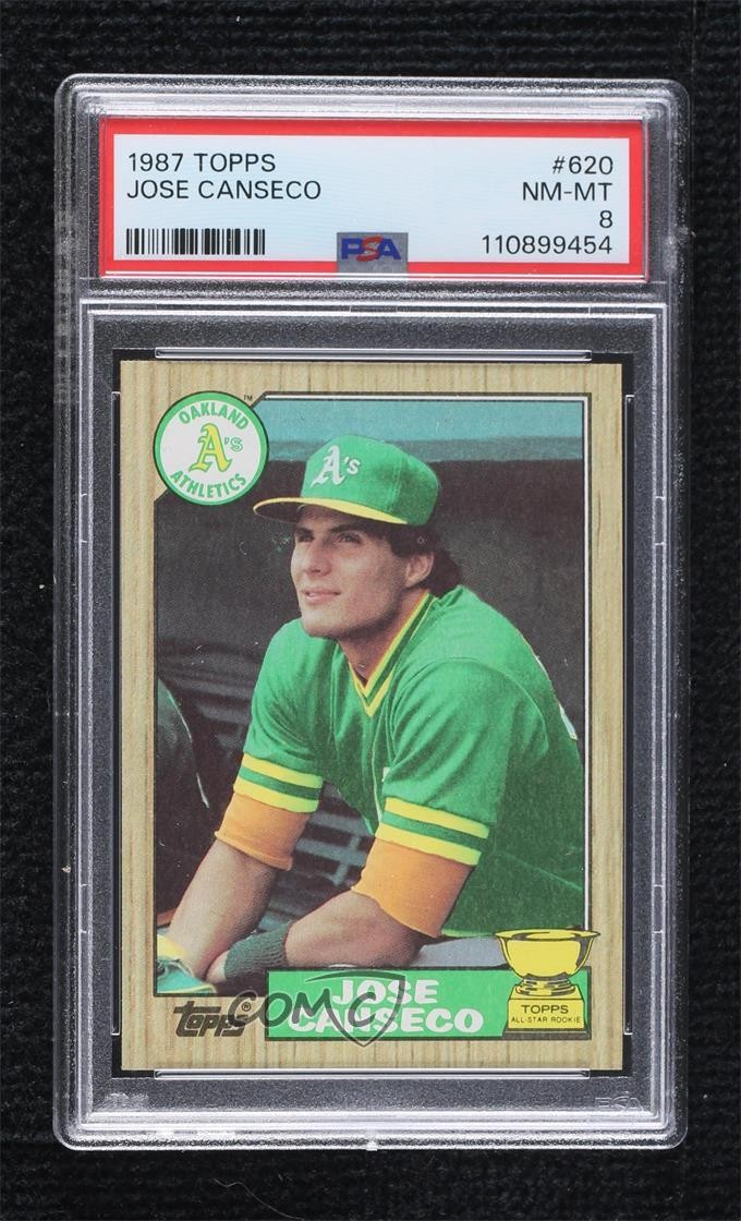 1987 Topps Jose Canseco #620 PSA 8 1i5c