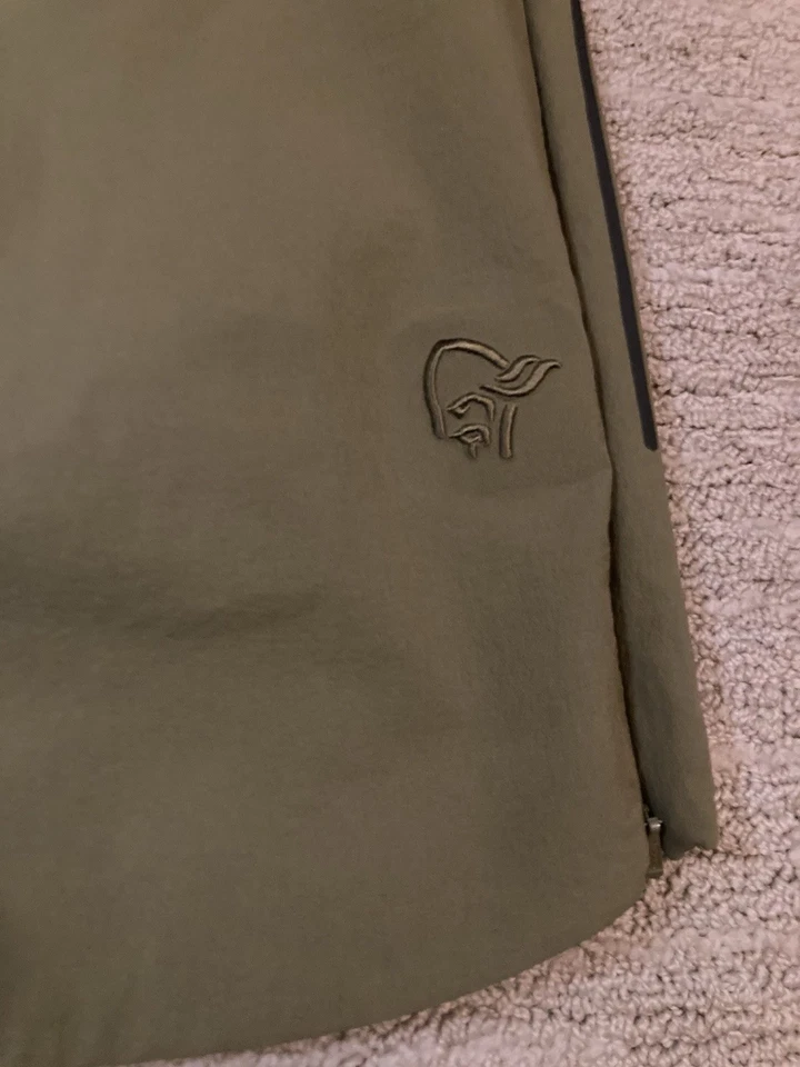 Norrona Skibotn Flex1 Shorts Mountain Biking Outdoor Softshell MTB Olive Large - Image 2 of 4