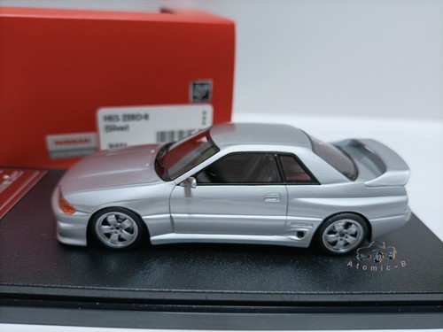 Hpi 1:43 Nissan HKS GT-R R32 Zero-R Silver Grey Skyline Modified Car Model - Picture 3 of 6