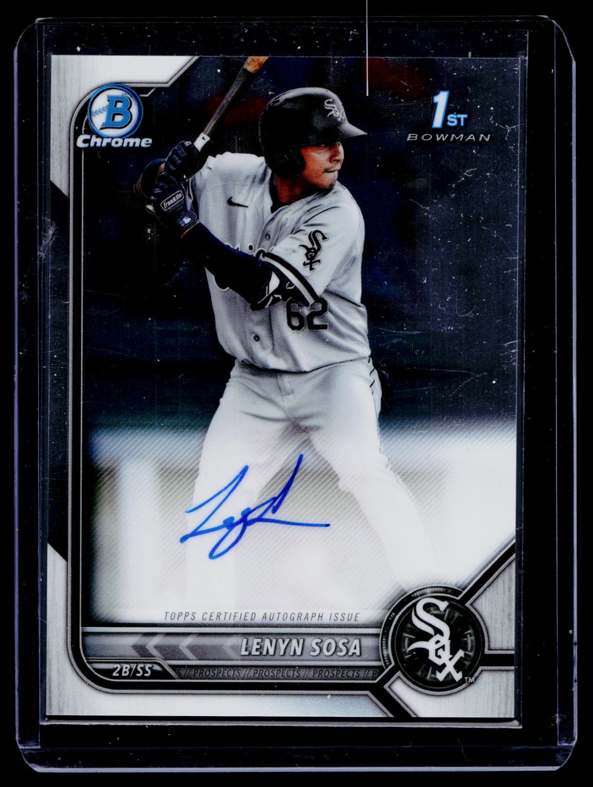 2022 Bowman #CPA-LS Lenyn Sosa Chrome Prospects Autographs AU White Sox