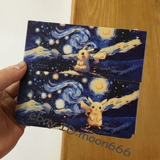 Pok mon Pikachu x Van Gogh Starry Night Art Nintendo New 3ds shell parts Cover