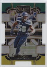 2023 Panini Select Concourse Green & Yellow Prizm Die-Cut Derick Hall #85 1n7b